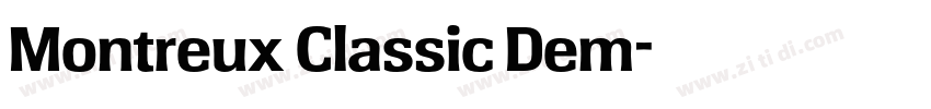Montreux Classic Dem字体转换